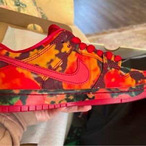 Nike dunk low sb Wizard of Oz “poppy fields” 5M/6.5w